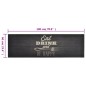 vidaXL Küchenteppich Waschbar Küche Schwarz 60x180 cm Samt vidaXL Küchenteppich Waschbar Küche Schwarz 60x180 cm Samt