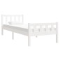 vidaXL Massivholzbett Weiß 90x190 cm vidaXL Massivholzbett Weiß 90x190 cm