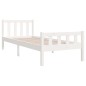 vidaXL Massivholzbett Weiß 90x190 cm vidaXL Massivholzbett Weiß 90x190 cm