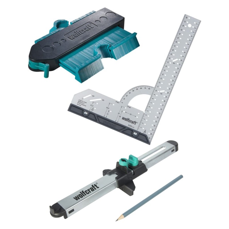 wolfcraft Verlegeset zum Einpassen von Laminat- und Designböden wolfcraft Verlegeset zum Einpassen von Laminat- und Designböden