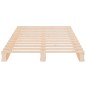 vidaXL Palettenbett 90x200 cm Massivholz Kiefer vidaXL Palettenbett 90x200 cm Massivholz Kiefer