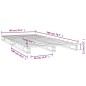vidaXL Palettenbett 90x200 cm Massivholz Kiefer vidaXL Palettenbett 90x200 cm Massivholz Kiefer
