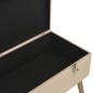 vidaXL Bank mit Stauraum 80 cm Beige Samt vidaXL Bank mit Stauraum 80 cm Beige Samt