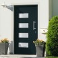 Haustür Aluminium und PVC Anthrazit 100x200 cm Haustür Aluminium und PVC Anthrazit 100x200 cm