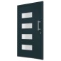 Haustür Aluminium und PVC Anthrazit 100x200 cm Haustür Aluminium und PVC Anthrazit 100x200 cm