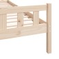 vidaXL Massivholzbett 90x190 cm
