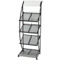 vidaXL Zeitschriftenständer 47 x 40 x 134 cm Schwarz und Weiß A4 vidaXL Zeitschriftenständer 47 x 40 x 134 cm Schwarz und Weiß A4