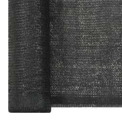 vidaXL Sichtschutznetz HDPE 2x25 m Schwarz