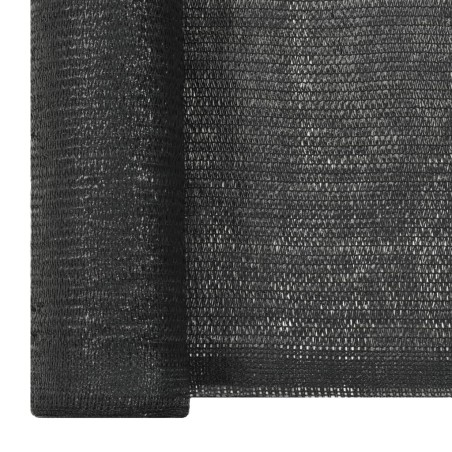 vidaXL Sichtschutznetz HDPE 2x25 m Schwarz