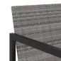 vidaXL 9-tlg. Garten-Essgruppe mit Kissen Poly Rattan Grau vidaXL 9-tlg. Garten-Essgruppe mit Kissen Poly Rattan Grau
