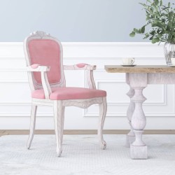 vidaXL Esszimmerstuhl Rosa 62x59,5x100,5 cm Samt