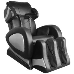 vidaXL Massagesessel mit Super Display Schwarz Kunstleder  