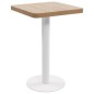 vidaXL Bistrotisch Hellbraun 50x50 cm MDF vidaXL Bistrotisch Hellbraun 50x50 cm MDF