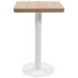 vidaXL Bistrotisch Hellbraun 50x50 cm MDF vidaXL Bistrotisch Hellbraun 50x50 cm MDF