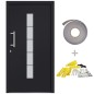 vidaXL Haustür Aluminium und PVC Anthrazit 100x210 cm vidaXL Haustür Aluminium und PVC Anthrazit 100x210 cm