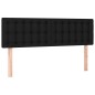 vidaXL Boxspringbett mit Matratze Schwarz 140x190 cm Stoff vidaXL Boxspringbett mit Matratze Schwarz 140x190 cm Stoff