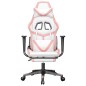 vidaXL Gaming-Stuhl mit Massage & Fußstütze Weiß & Rosa Kunstleder vidaXL Gaming-Stuhl mit Massage & Fußstütze Weiß & Rosa Kunstleder