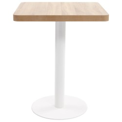 vidaXL Bistrotisch Hellbraun 60x60 cm MDF