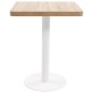 vidaXL Bistrotisch Hellbraun 60x60 cm MDF vidaXL Bistrotisch Hellbraun 60x60 cm MDF