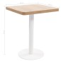 vidaXL Bistrotisch Hellbraun 60x60 cm MDF vidaXL Bistrotisch Hellbraun 60x60 cm MDF