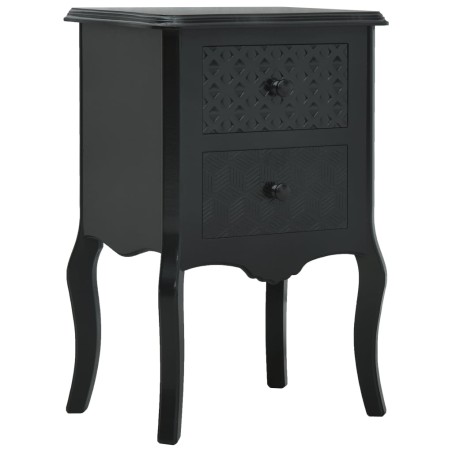 vidaXL Nachttisch Schwarz 43 x 32 x 65 cm MDF