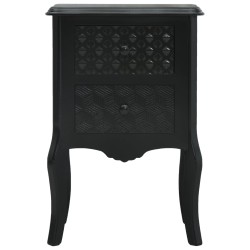 vidaXL Nachttisch Schwarz 43 x 32 x 65 cm MDF