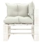 vidaXL 6-tlg. Garten-Lounge-Set Paletten mit Kissen in Beige Holz vidaXL 6-tlg. Garten-Lounge-Set Paletten mit Kissen in Beige Holz