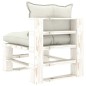 vidaXL 6-tlg. Garten-Lounge-Set Paletten mit Kissen in Beige Holz vidaXL 6-tlg. Garten-Lounge-Set Paletten mit Kissen in Beige Holz