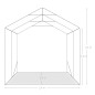 vidaXL Garagenzelt PVC 2,4x2,4 m Grün
