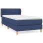 vidaXL Boxspringbett mit Matratze Blau 100x200 cm Stoff vidaXL Boxspringbett mit Matratze Blau 100x200 cm Stoff