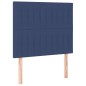 vidaXL Boxspringbett mit Matratze Blau 100x200 cm Stoff vidaXL Boxspringbett mit Matratze Blau 100x200 cm Stoff