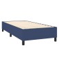 vidaXL Boxspringbett mit Matratze & LED Blau 100x200 cm Stoff vidaXL Boxspringbett mit Matratze & LED Blau 100x200 cm Stoff