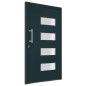 vidaXL Haustür Aluminium und PVC Anthrazit 100x200 cm vidaXL Haustür Aluminium und PVC Anthrazit 100x200 cm