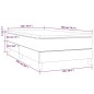 vidaXL Boxspringbett mit Matratze Blau 100x200 cm Stoff vidaXL Boxspringbett mit Matratze Blau 100x200 cm Stoff