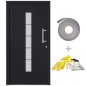 Haustür Aluminium und PVC Anthrazit 100x210 cm Haustür Aluminium und PVC Anthrazit 100x210 cm