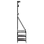 vidaXL Kleiderständer mit Schuhablage Grau Sonoma 80x40x184 cm vidaXL Kleiderständer mit Schuhablage Grau Sonoma 80x40x184 cm