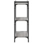 vidaXL Bücherregal 3 Böden Grau Sonoma 80x30x86 cm Holzwerkstoff vidaXL Bücherregal 3 Böden Grau Sonoma 80x30x86 cm Holzwerkstoff
