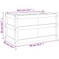 vidaXL Pflanzkübel 90x50x50 cm Massivholz Douglasie vidaXL Pflanzkübel 90x50x50 cm Massivholz Douglasie