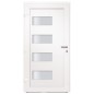Haustür Aluminium und PVC Weiß 110x210 cm Haustür Aluminium und PVC Weiß 110x210 cm