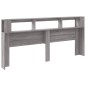 vidaXL LED-Kopfteil Grau Sonoma 220x18,5x103,5 cm Holzwerkstoff vidaXL LED-Kopfteil Grau Sonoma 220x18,5x103,5 cm Holzwerkstoff