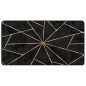 vidaXL Teppich Waschbar Schwarz und Golden 80x150 cm Rutschfest vidaXL Teppich Waschbar Schwarz und Golden 80x150 cm Rutschfest