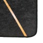 vidaXL Teppich Waschbar Schwarz und Golden 80x150 cm Rutschfest vidaXL Teppich Waschbar Schwarz und Golden 80x150 cm Rutschfest