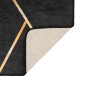 vidaXL Teppich Waschbar Schwarz und Golden 80x150 cm Rutschfest vidaXL Teppich Waschbar Schwarz und Golden 80x150 cm Rutschfest