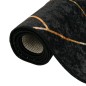 vidaXL Teppich Waschbar Schwarz und Golden 80x150 cm Rutschfest vidaXL Teppich Waschbar Schwarz und Golden 80x150 cm Rutschfest