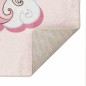 vidaXL Kinderteppich Rosa 160x230 cm Einhorn Waschbar Rutschfest vidaXL Kinderteppich Rosa 160x230 cm Einhorn Waschbar Rutschfest