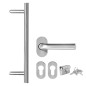 Haustür Aluminium und PVC Anthrazit 110x210 cm Haustür Aluminium und PVC Anthrazit 110x210 cm
