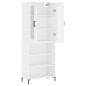 Highboard Weiß 69,5x34x180 cm Holzwerkstoff Highboard Weiß 69,5x34x180 cm Holzwerkstoff