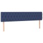 vidaXL Boxspringbett mit Matratze Blau 200x200 cm Stoff vidaXL Boxspringbett mit Matratze Blau 200x200 cm Stoff