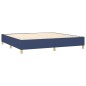 vidaXL Boxspringbett mit Matratze Blau 200x200 cm Stoff vidaXL Boxspringbett mit Matratze Blau 200x200 cm Stoff