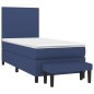 vidaXL Boxspringbett mit Matratze Blau 100x200 cm Stoff vidaXL Boxspringbett mit Matratze Blau 100x200 cm Stoff